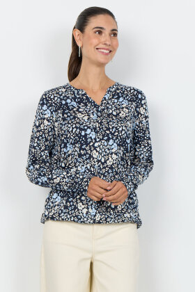 SoyaConcept - SC-Felicity 532 - Print T-shirt - Mørkeblå