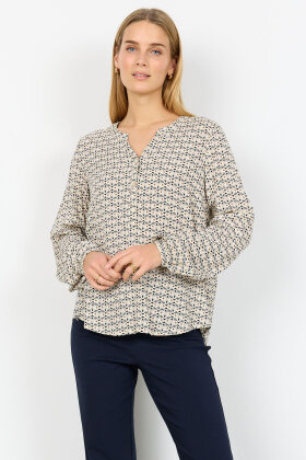 SoyaConcept - SC-Bellua 1 - Print Bluse - Lyseblå