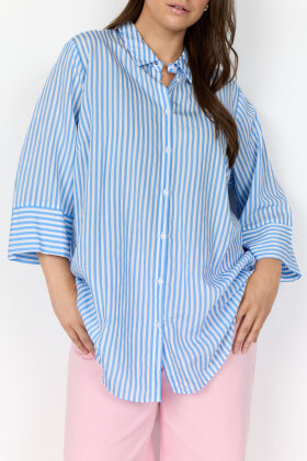Wasabiconcept - WA-Corinn 2 - Stribet Skjorte - Lyseblå