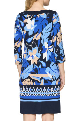 Betty Barclay - Jersey Kjole Blomsteret - Blå