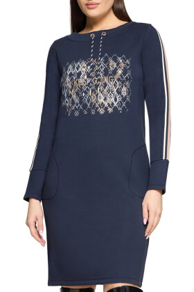 Betty Barclay - Sporty Jersey Sweat Kjole - Mørkeblå