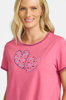 Damella - Bigshirt Natkjole Hjerter - Pink
