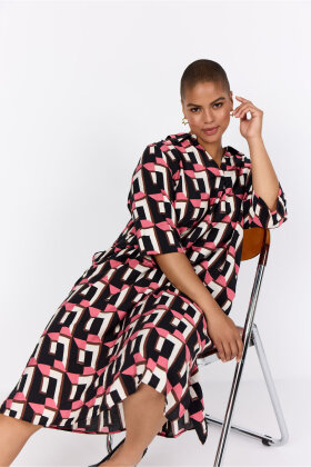 Wasabiconcept - WA-Sarena 3 - Print Kjole - Rose