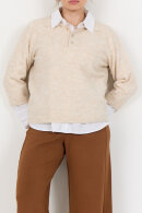 Wasabiconcept - WA-Chanin 2 Strik Pullover - Creme