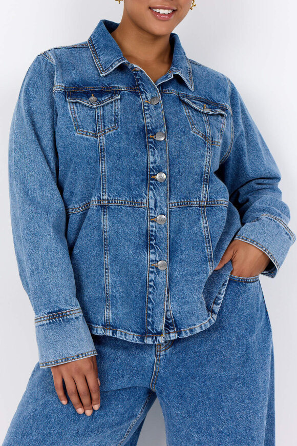 Wasabiconcept - WA-Caia 3 Denim Jacket - M Blue