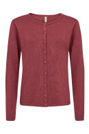 SoyaConcept - SC-Dollie 446 - Viskose Strik Cardigan - Mørkerød