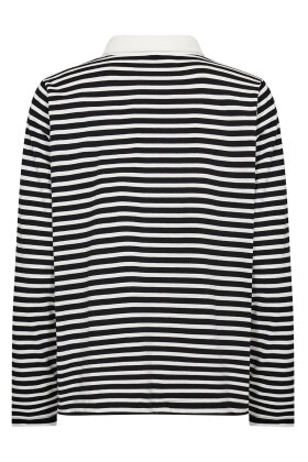 SoyaConcept - SC-Bri 2 Stribet T-shirt - Sort