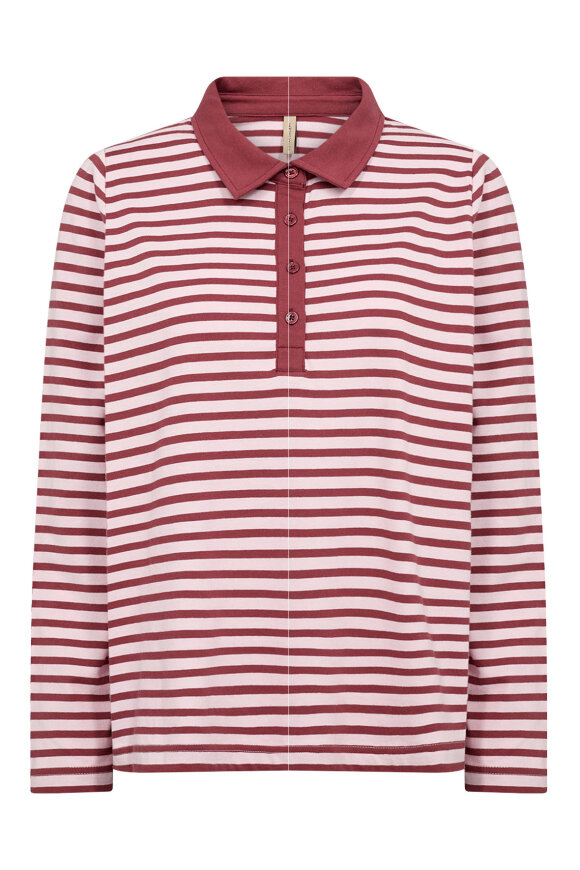 SoyaConcept - SC-Bri 2 Stribet T-shirt - Rosa
