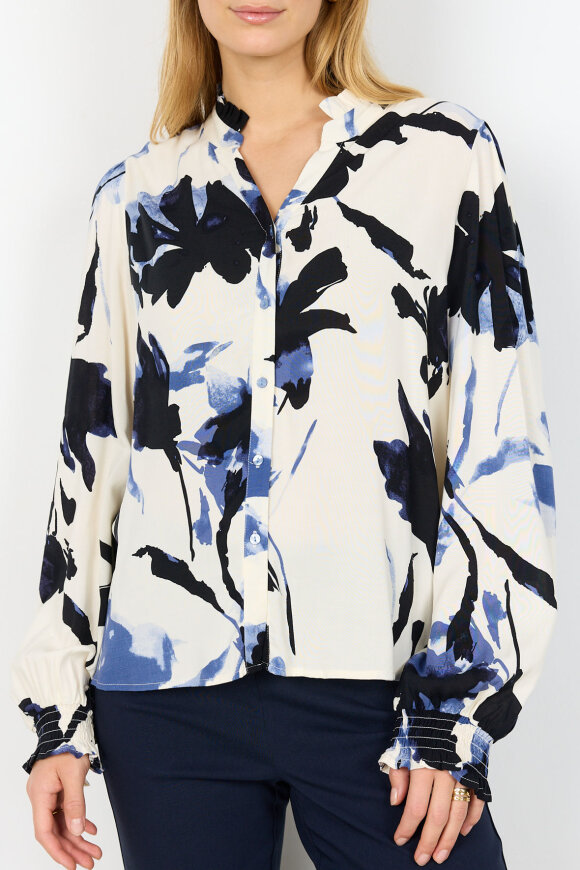 SoyaConcept - SC-Bene 1 Print Skjorte - Mørkeblå SoyaConcept - SC-Bene 1 Print Skjorte - Mørkeblå