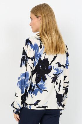 SoyaConcept - SC-Bene 1 Print Skjorte - Mørkeblå