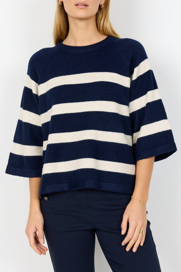 SoyaConcept - SC-Orlean Stripe Pullover - Mørkeblå SoyaConcept - SC-Orlean Stripe Pullover - Mørkeblå