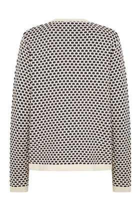 SoyaConcept - SC-Bibbi 2 Cardigan - Mønstret - Mørkeblå