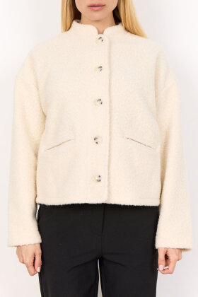 SoyaConcept - SC-Shaima 1 Kort Jakke - Off White