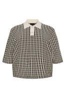 No.1 by OX - Strikket Polobluse - Off White No.1 by OX - Strikket Polobluse - Off White