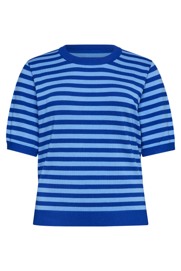 Sandgaard - Helsinki T-shirt - Strik - Blå Stribe