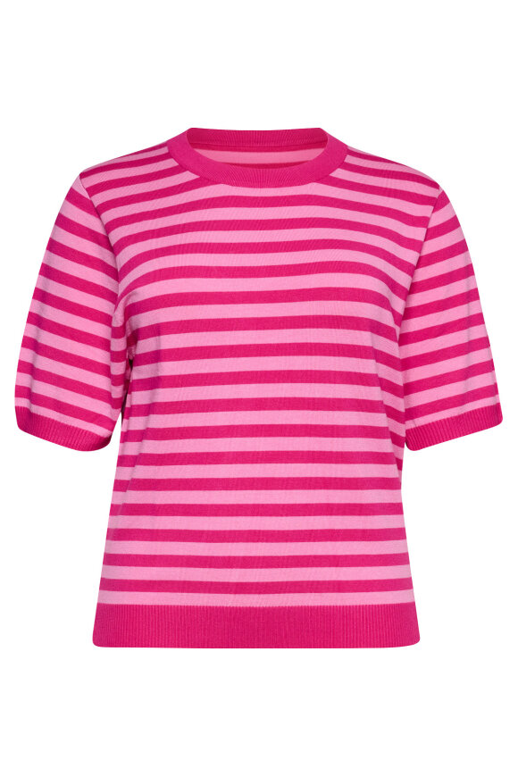 Sandgaard - Helsinki T-shirt - Strik - Pink Stribe