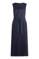 Vera Mont - Plisse Kjole Lang - Mørkeblå