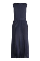 Vera Mont - Plisse Kjole Lang - Mørkeblå