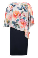 Vera Mont - Blomstret Kjole - Mørkeblå