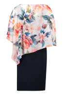 Vera Mont - Blomstret Kjole - Mørkeblå