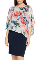 Vera Mont - Blomstret Kjole - Mørkeblå