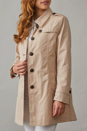 Junge - Noelle - Kort Trenchcoat - Sand Junge - Noelle - Kort Trenchcoat - Sand