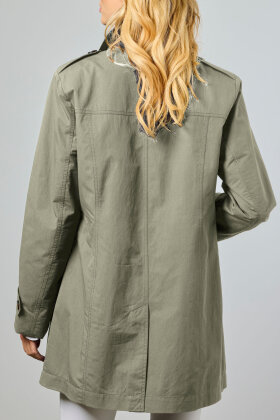Junge - Noelle - Kort Trenchcoat - Oliven