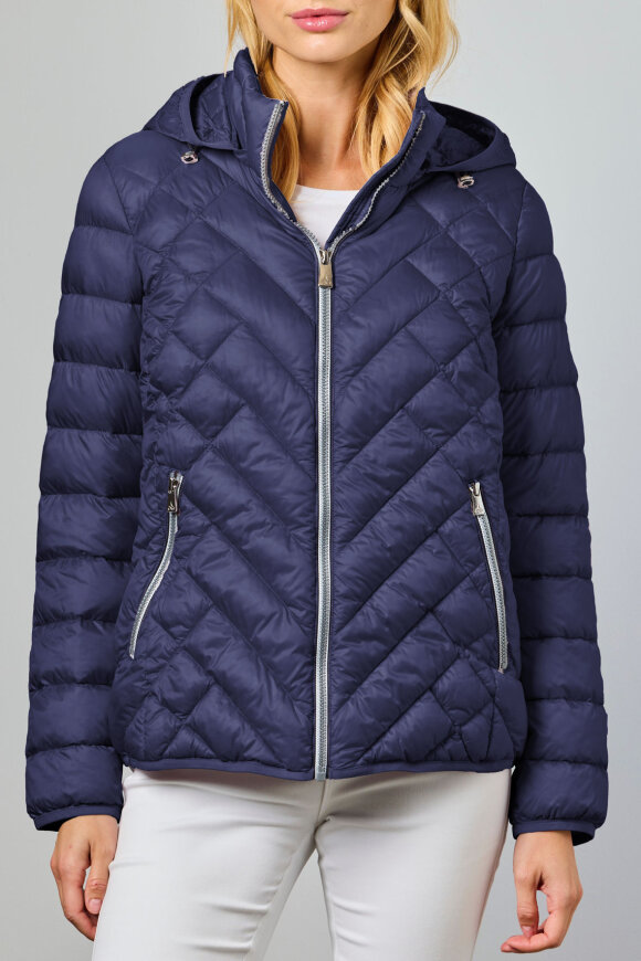 Junge - Naja - Kort Quilt Jakke - Mørkeblå