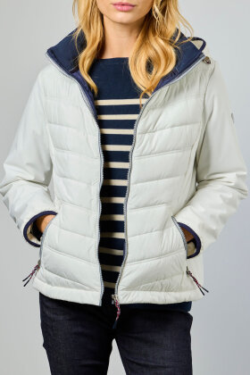 Junge - Navi - Hybridjakke - Hvid Junge - Navi - Hybridjakke - Hvid