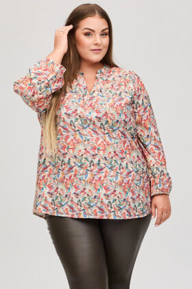 No.1 by OX - Bluse m/bindebånd - Cream