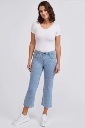Wonderjeans - Relaxed Straight Ankle & High Waist - Striber