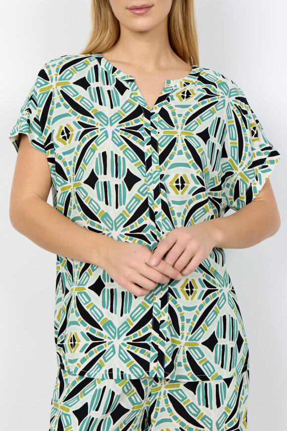 SoyaConcept - SC-Cassiel 1 - Print Bluse - Grøn