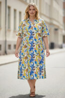 No.1 by OX - Kjole Blomstret Print - Lyseblå