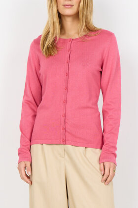 SoyaConcept - SC-Dollie 446 - Kort Strik Cardigan - Rosa