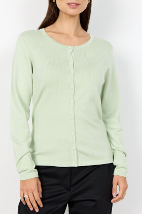 SoyaConcept - SC-Dollie 446 - Kort Strik Cardigan - Lysegrøn