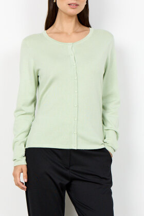 SoyaConcept - SC-Dollie 446 - Kort Strik Cardigan - Lysegrøn