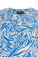 No.1 by OX - Print Kjole m/Smock - Blå