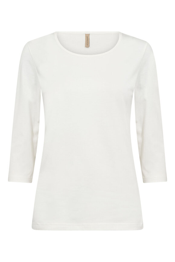 SoyaConcept - SC-Pylle 32 - Basis T-shirt 3/4 - Off White