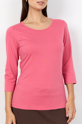 SoyaConcept - SC-Pylle 32 - Basis T-shirt 3/4 - Rosa