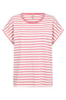 SoyaConcept - SC-Rina Stripe 18 T-shirt - Rosa