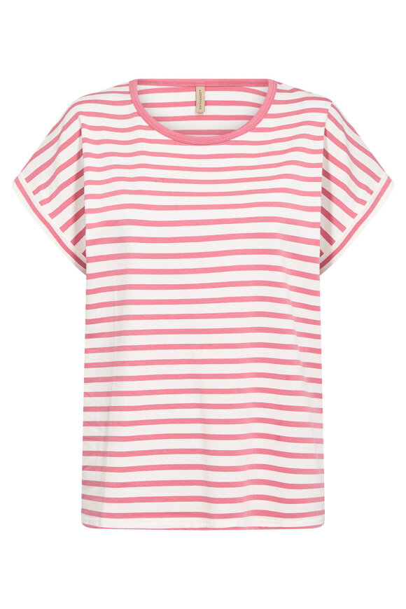 SoyaConcept - SC-Rina Stripe 18 T-shirt - Rosa