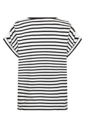SoyaConcept - SC-Rina Stripe 18 T-shirt - Sort