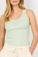 SoyaConcept - SC-Sarona 1 Top - Ribstrikket & Blonde - Lysegrøn