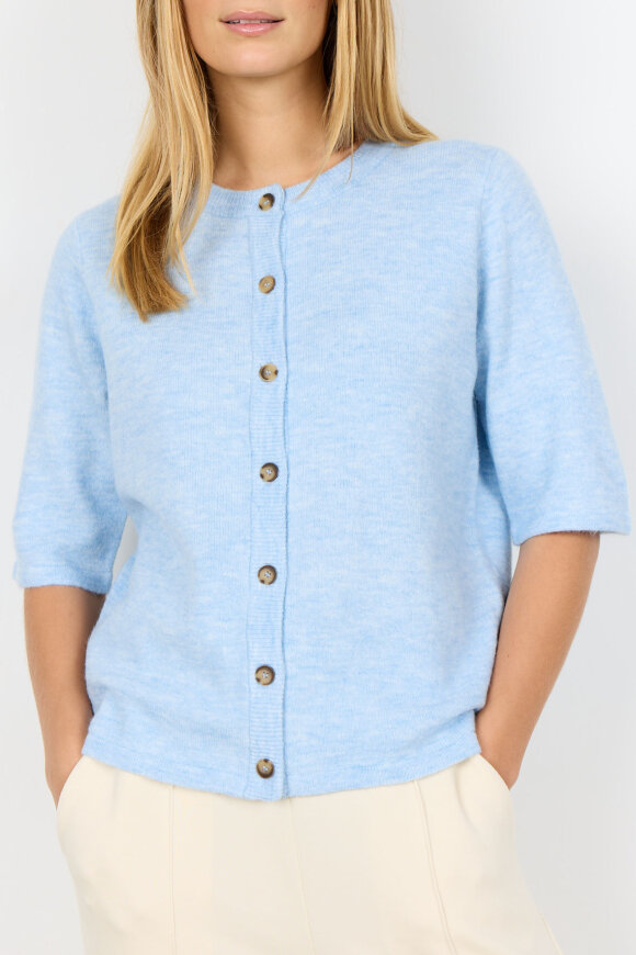 SoyaConcept - SC-Orlean 9 - Strik Cardigan - Lyseblå SoyaConcept - SC-Orlean 9 - Strik Cardigan - Lyseblå