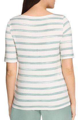 Betty Barclay - T-shirt Stribet - Grøn