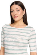 Betty Barclay - T-shirt Stribet - Grøn