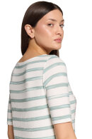 Betty Barclay - T-shirt Stribet - Grøn