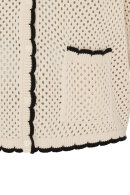 No.1 by OX - Hulstrikket Cardigan - Off White