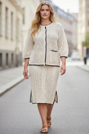 No.1 by OX - Hulstrikket Cardigan - Off White