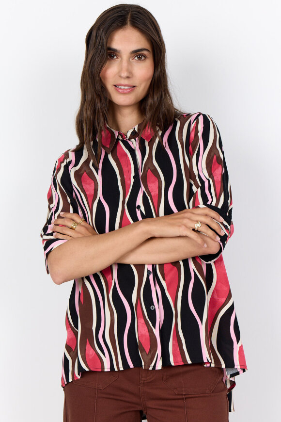 SoyaConcept - SC-Cammi 2 Print Skjorte - Rosa